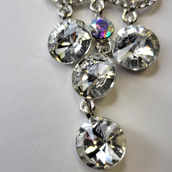 Crystal Chandelier Earrings Flamboyant Crystal Earrings Aurora Crystal Earrings - Picture 6 of 8